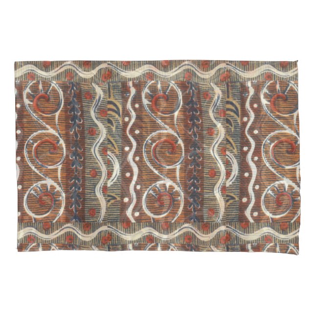 African Print King Size Duvet Standard Pillowcase (Front-Left)