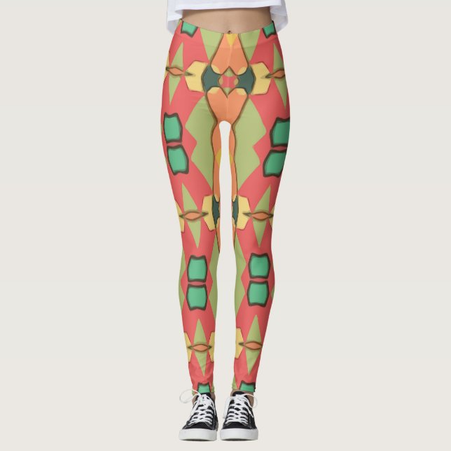 african print leggings (Front)