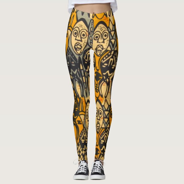African Print Leggings (Front)