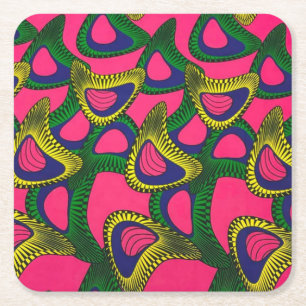 African Print Paper Coasters