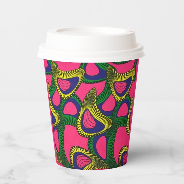 African Print Paper Cups (Front)