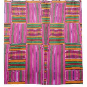 African print shower curtain