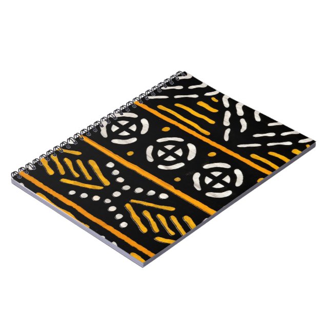 African Print Spiral Lined Notebook (Left Side)