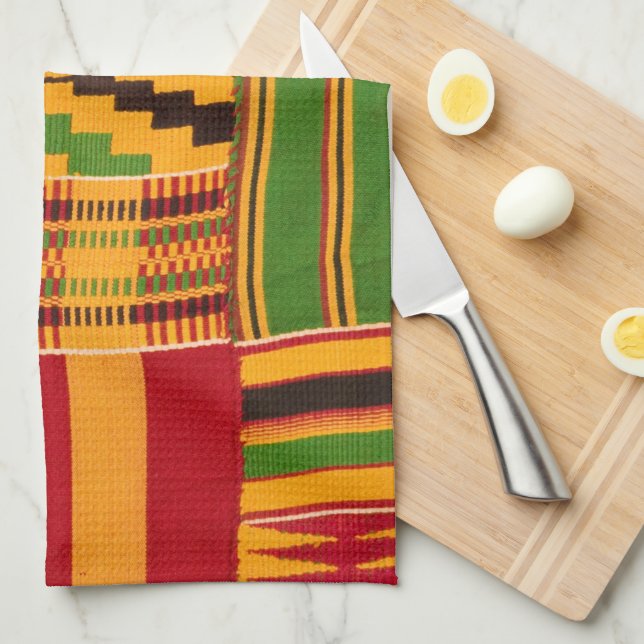 African Print Tea Towel (Quarter Fold)