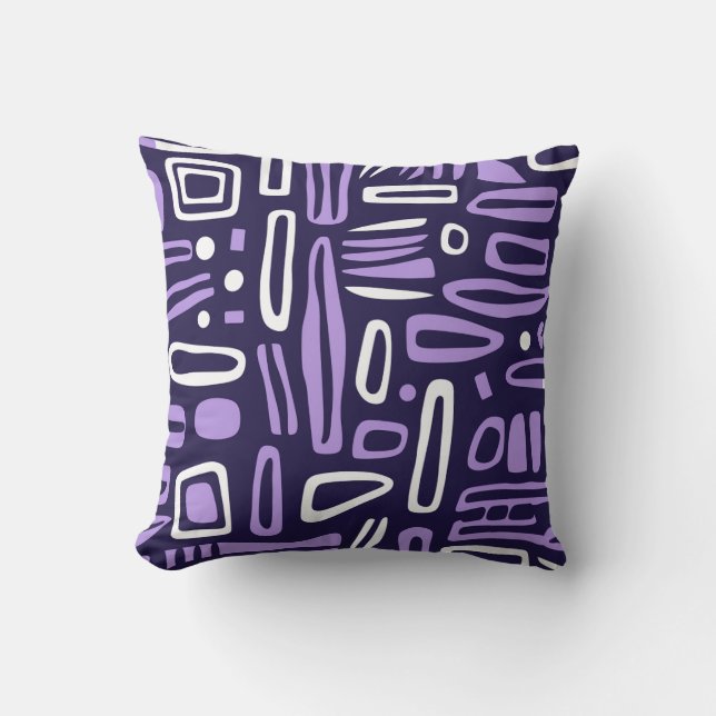 African Print Throw Pillow (Front)