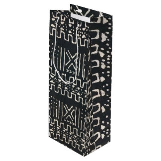 African Print Wine Gift Bag