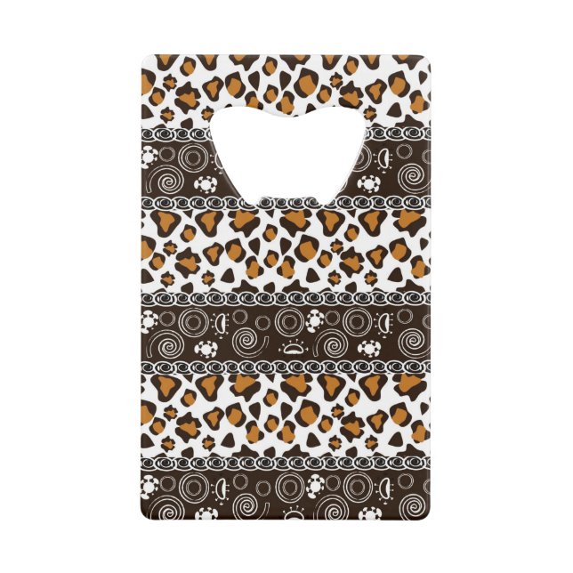 African print with cheetah skin pattern (Front)