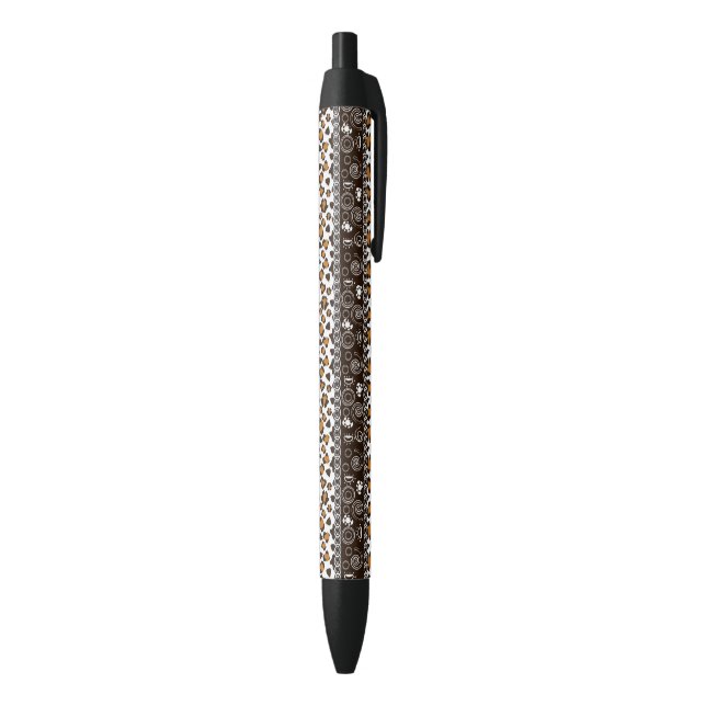 African print with cheetah skin pattern black ink pen (Bottom (Vertical))
