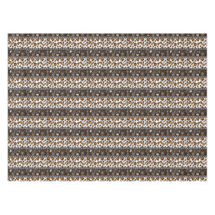 African print with cheetah skin pattern tablecloth