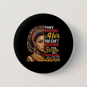 African Proud Black Girls Juneteenth Africain Heri 6 Cm Round Badge