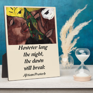 AFRICAN PROVERB PLAQUE
