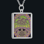 African Purple and Yellow Kaleidoscope Traditional Sterling Silver Necklace<br><div class="desc">African Purple and Yellow Kaleidoscope Traditional Art Print Introducing the "African Purple and Yellow Kaleidoscope Traditional Art Print, " a vibrant representation of traditional artistry that captures the essence of cultural heritage through a mesmerising design. The symmetrical circular design and the bold colour palette create a visually engaging and culturally...</div>