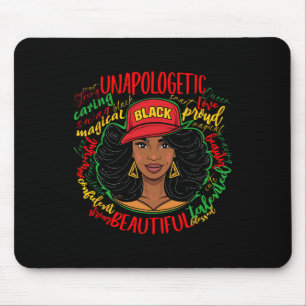 African Queen Black History Month African American Mouse Pad