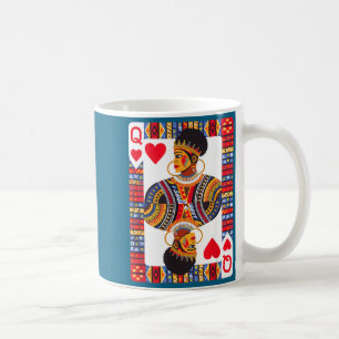 African queen card melanin black pride blm coffee mug