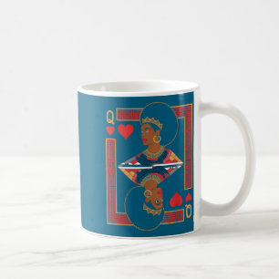 African queen card melanin black pride blm coffee mug