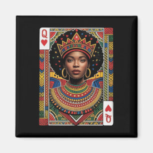 African Queen Card Melanin Black Pride Blm Junetee Magnet