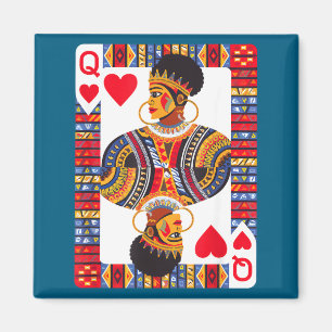 African queen card melanin black pride blm magnet