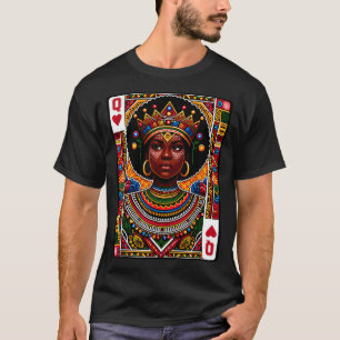 African queen card melanin black pride blm T-Shirt