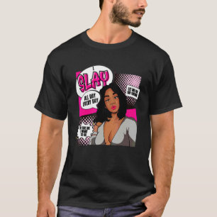 African Queen For Women Educated Black Girl Magi T-Shirt