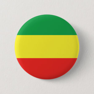 African Rasta Flag Colours 6 Cm Round Badge