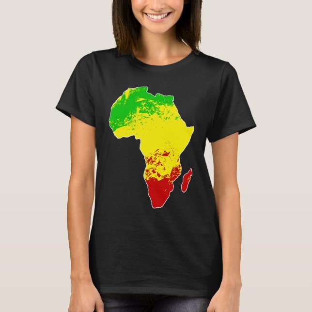 African Rastafarian Traditional Pattern T-Shirt (Front)