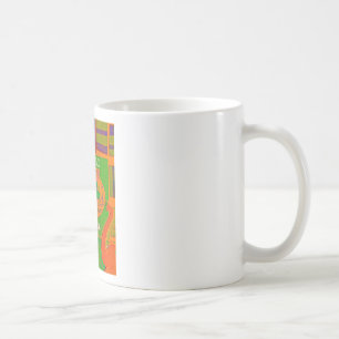 African Red Golden Green Rasta Giraffe Colours Coffee Mug