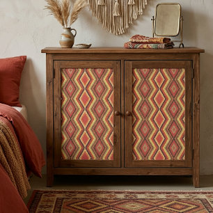 African Red Green Orange Yellow Ethnic Art Tissue Paper