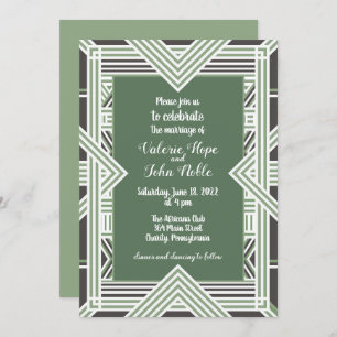 African Remembered Wedding Invitation