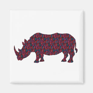 African-Rhinoceroc Magnet