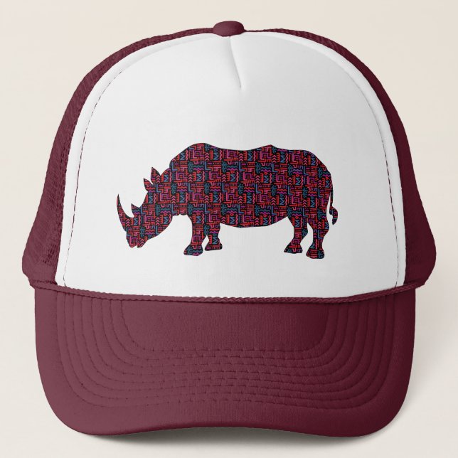 African-Rhinoceroc Trucker Hat (Front)