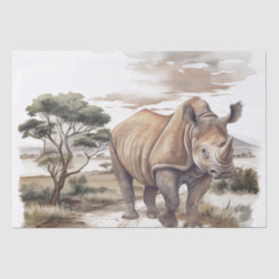 African Rhinoceros Rhino Tissue Paper