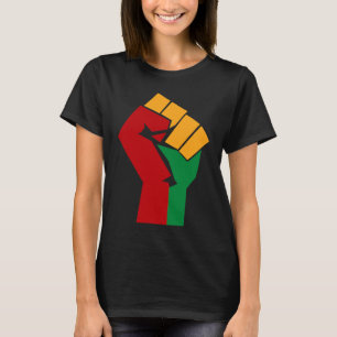 African Rising Hand Fist Black History Month BLM A T-Shirt