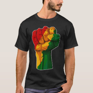 African Rising Hand Fist Black History Month BLM A T-Shirt