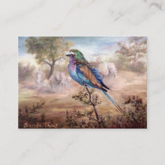 African Roller Business Card (Front)