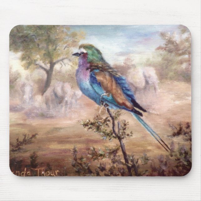 African Roller Mouse Pad (Front)