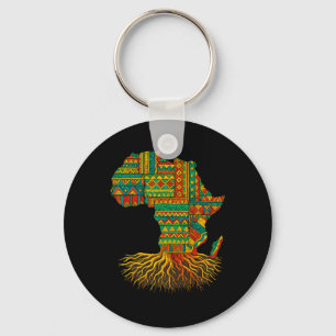 African Roots Africa Map Melanin Juneteenth _1 Key Ring