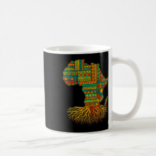African Roots Africa Map Melanin Juneteenth Coffee Mug