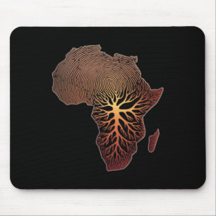 African Roots Africa Map Melanin Juneteenth Dna Fi Mouse Pad