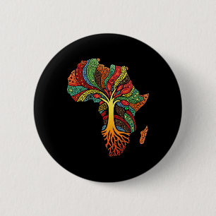 African Roots Art For Men Women Afrocentric Africa 6 Cm Round Badge