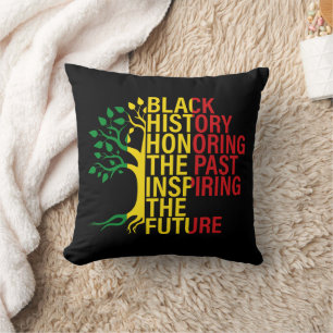 African Roots Black History Month Past and Future Cushion