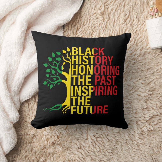 African Roots Black History Month Past and Future Cushion (Blanket)