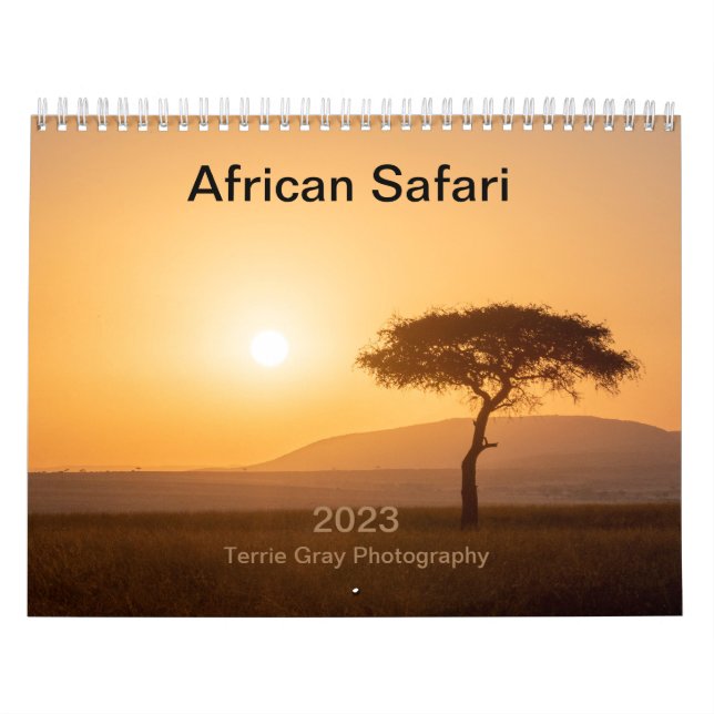 African Safari 2023 Calendar (Cover)