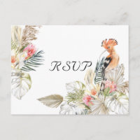 African Safari Boho Botanical Wedding RSVP