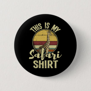 African Safari Family Vacation Zoo Animal Safari S 6 Cm Round Badge