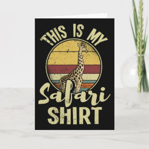 African Safari Family Vacation Zoo Animal Safari S Card