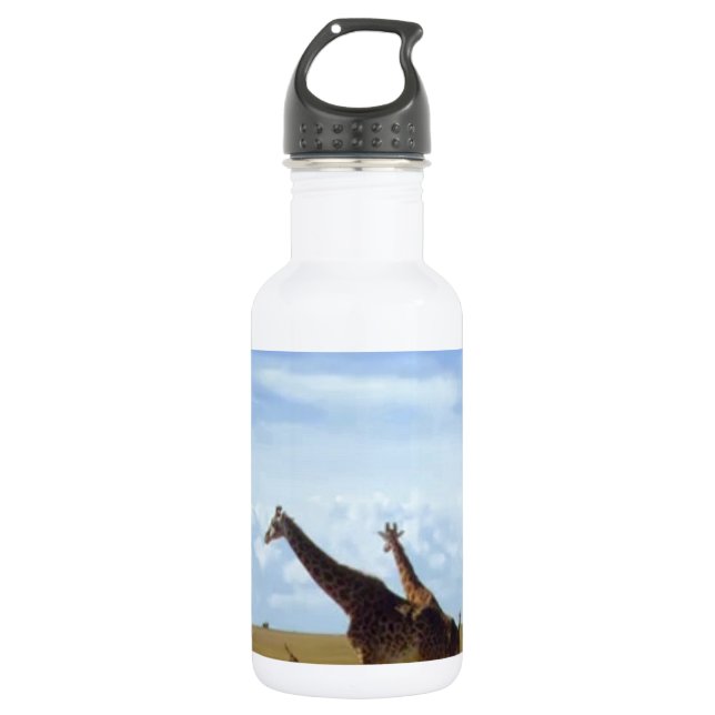 African Safari Giraffes 532 Ml Water Bottle (Front)