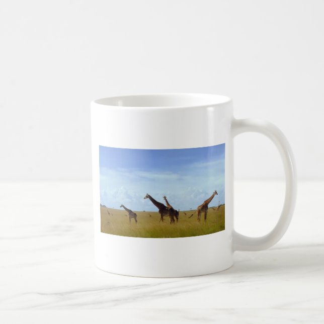 African Safari Giraffes Beautiful amazing cute Coffee Mug (Right)