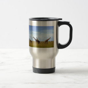 African Safari Giraffes Travel Mug