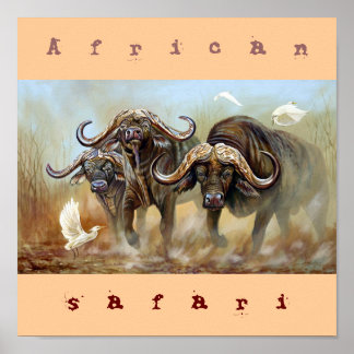 African safari poster