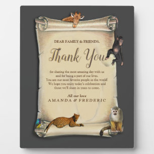 African Safari  Sunset Plaque